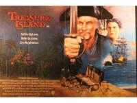 Framed film poster for Treasure Island