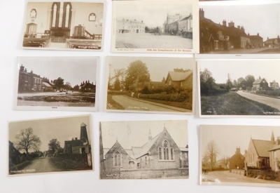 Various 20thC Lincolnshire Wragby postcards, Holmes and Son Builders front, and Timber Yard, Wragby Station, Parish Church, various street scenes, Silver Street, Louth Road, Bardney Road, etc., black and white. (a quantity) - 2