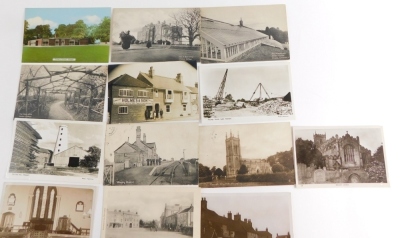 Various 20thC Lincolnshire Wragby postcards, Holmes and Son Builders front, and Timber Yard, Wragby Station, Parish Church, various street scenes, Silver Street, Louth Road, Bardney Road, etc., black and white. (a quantity) - 3