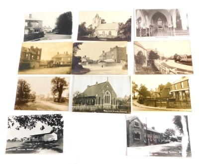 Various 20thC Lincolnshire Reepham postcards, Church, Manor House, various early street scenes and houses, cricket pavilion, etc., black and white and in colour. (a quantity)