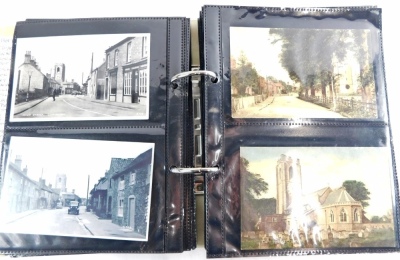 Various 20thC Lincolnshire postcards, Tattershall Bridge, Coningsby, River Witham, Coningsby street scenes, windmill, High Street Billingborough, Butterwick Farm Yard, Denton Grantham to include The Manor, Barkston early street scene, Bottesford, etc., b - 2