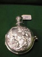 A Victorian silver eau-de-Cologne Case of circular outline