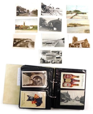 Various 20thC Lincolnshire postcards, Mablethorpe, Sandilands, Trusthorpe and other coastal , etc., black and white and in colour. (one album)