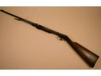 A B.S.A air rifle, with a walnut stock, bearing number 20092, 110cm long