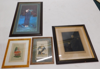 A SPY print, Judge, after Stenberg, figure of a gentleman, Pre-Raphaelite print, etc. (4) - 3