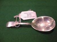 A Victorian silver Caddy Spoon by Charles Boynton