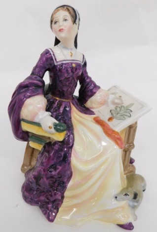 A Royal Doulton limited edition figure Mary Tudor HN3834, no. 1131/5000, printed marks beneath, 14cm high.