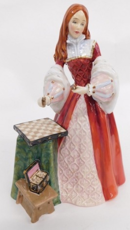 A Royal Doulton limited edition figure Princess Elizabeth HN3682, no. 1300/5000, printed marks beneath, 24cm high.