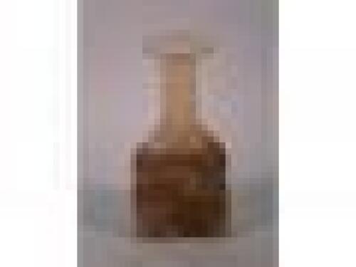 A Will Shakespeare, Taunton art glass bottle shaped vase in shades of brown