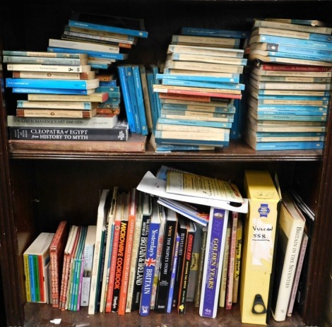 Various books, Non fiction, paperback Pelicon books, Cleopatra, various other history books, cookery, With The People's Story, etc. (a quantity)