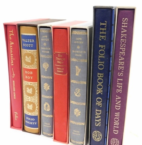 Various Folio Society books, Lewis (Bernard) The Assassins, Scott (Walter) Rob Roy, Austin (Jane) Mansfield Park and another shorter works, The Folio Book of Days, Shakespeare Life and World, etc. (a quantity)