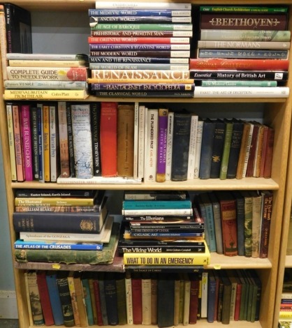 Various books, mainly hardbook, non fiction, Pre-historic and Primitive Man, Anglo Saxon England, What To Do In An Emergency, Women In Purple, small quantity of novels, etc. (a quantity)