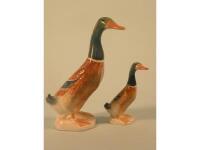 Two Beswick mallards, 19cm and 12cm high