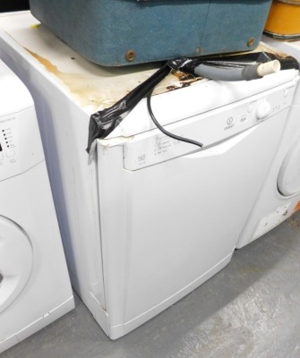 An Indesit AA class IDF125 dishwasher.