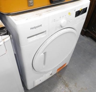 A Hotpoint tumble dryer.