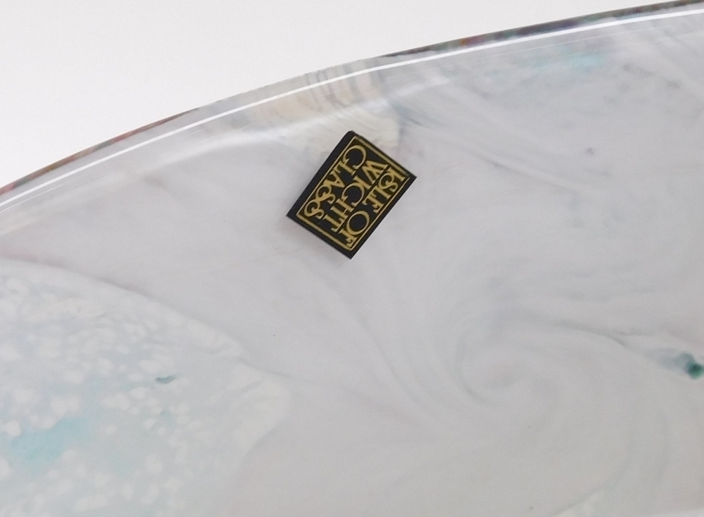 An Isle of Wight glass 'Gemstone' bag vase, designed by Timothy and