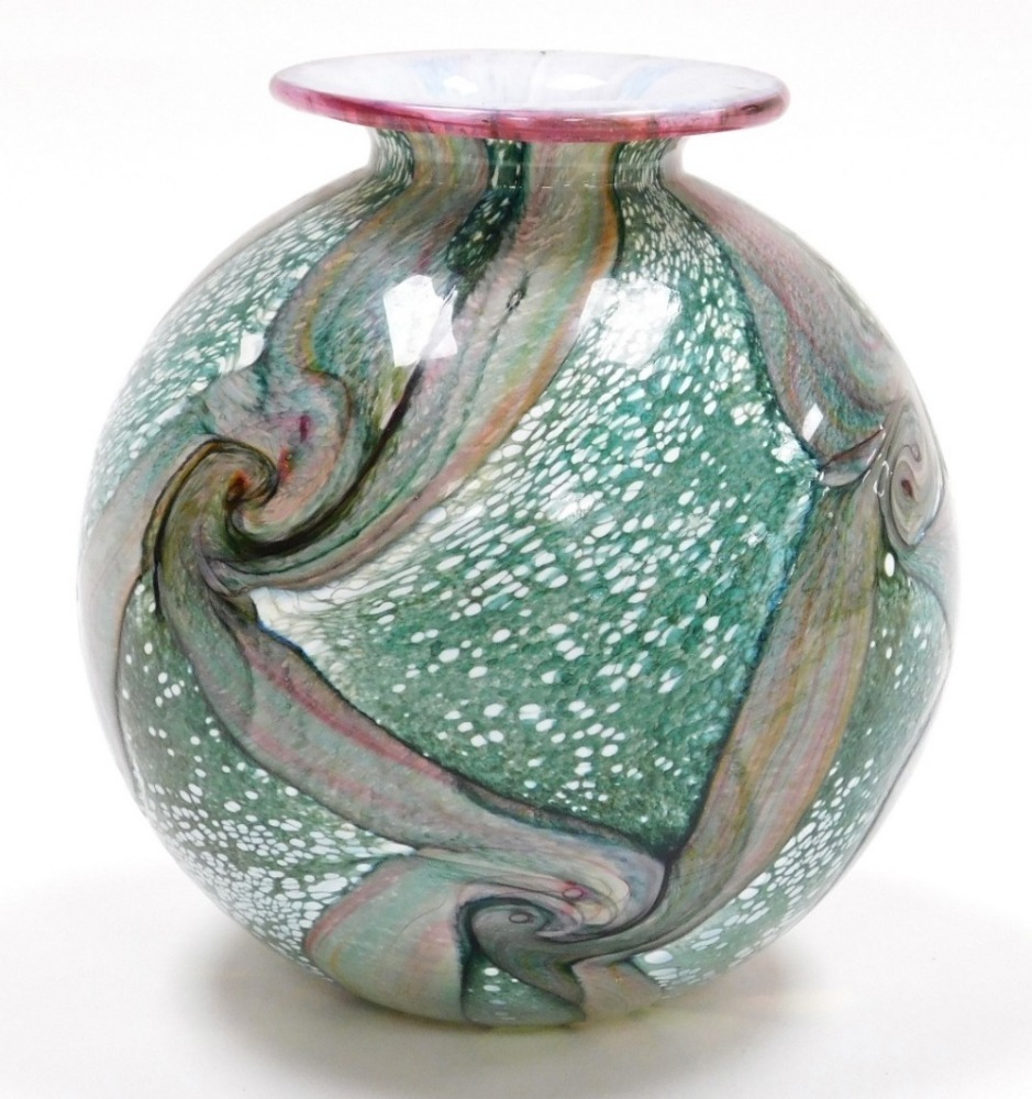 An Isle of Wight glass 'Gemstone' vase, designed by Timothy and