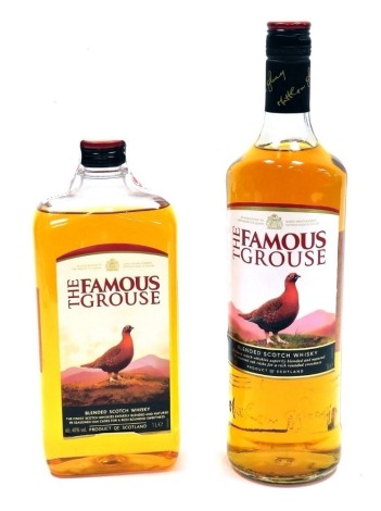 Two bottle of Famous Grouse Blended Scotch Whisky, both 1 litre.