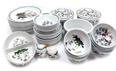 A group of Portmeirion Botanic Garden dinner wares, to include twelve dinner plates, seven breakfast bowls, tureens and covers, oval two section dish, etc. (a quantity)