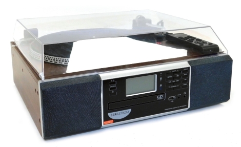 A Bergstrom turntable radio CD recorder, model number GS-200600202.