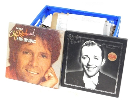 LPs and singles, including 78s by Paul Robeson and Danny Kaye, and various orchestras, and boxed sets of Cliff Richard, Bing Crosby, and Mike Oldfield.