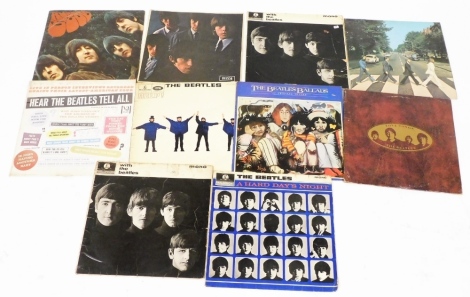 A quantity of Beatles LPs, to include Abbey Road, Rubber Sole, Hard Days Night, Help!, etc. (a quantity)