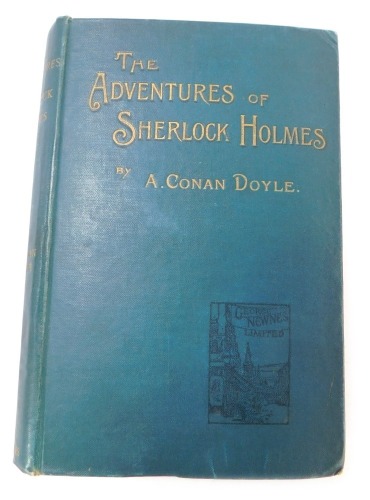 Conan Doyle (Arthur). The Adventures of Sherlock Holmes, illustrated by Sydney Paget, gilt tooled teal cloth, published by George Newnes Limited, London 1895.