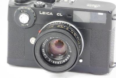 A Leica CL camera, No 1332106 with 40mm F2 Summicron C lens, No 2635027. - 2