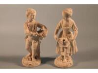 A pair of Derby bisque figures