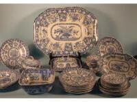 An early 19thC pearlware dinner service
