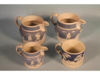 Three 19thC Staffordshire pottery jugs