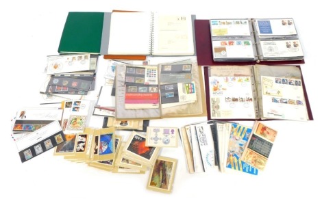 Philately. A collection of first day covers, enclosed in six albums and loose, to include trains, royal related Sarah Fergusson and Diana first day covers, new definitive value albums, etc. (1 box)