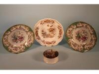 A pair of 19thC ironstone soup plates