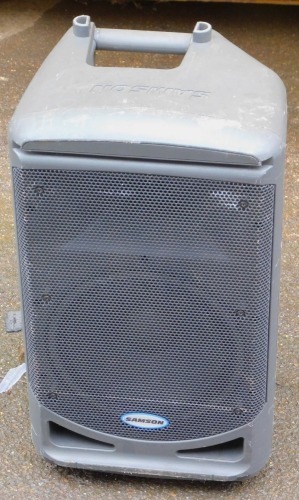 A Samson portable speaker. Note: VAT is payable on the hammer price of this lot at 20%.