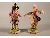 A pair of 19thC Samson hard paste porcelain figures