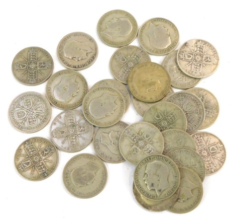 A quantity of silver and other two shillings or florins. (a quantity)