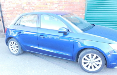 An Audi A1 TFSi four hatchback, Registration FY64 FBF, blue, manual, c28,563 recorded miles, V5 present, MOT to 210923., petrol, 1390cc, first registered 22/09/2014. To be Sold Upon the Instructions of the Executors for Diane Birch (Dec'd) - 3