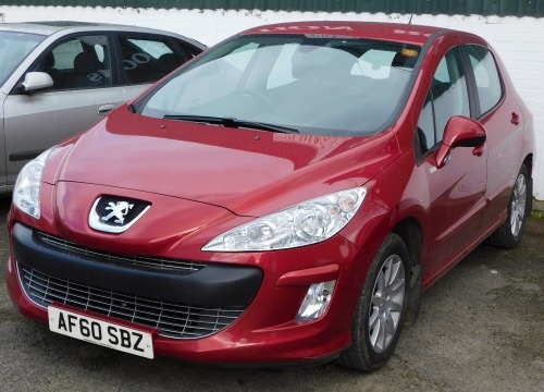 A Peugeot 308 Millesim, Registration AF60 SBZ, five door hatchback, petrol, red, first registered 30/11/2010, V5 present, MOT expired 30/11/20, last known mileage Nov 2019, 29,346 recd miles.