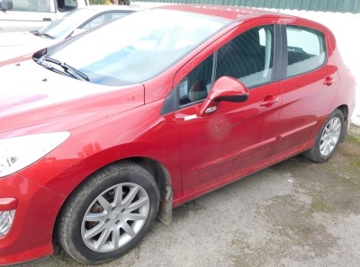 A Peugeot 308 Millesim, Registration AF60 SBZ, five door hatchback, petrol, red, first registered 30/11/2010, V5 present, MOT expired 30/11/20, last known mileage Nov 2019, 29,346 recd miles. - 3