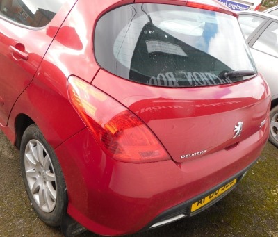 A Peugeot 308 Millesim, Registration AF60 SBZ, five door hatchback, petrol, red, first registered 30/11/2010, V5 present, MOT expired 30/11/20, last known mileage Nov 2019, 29,346 recd miles. - 4