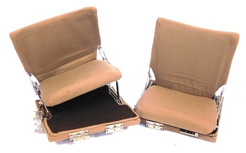 Two fold away additional passenger seats, for a classic limousine. (2)