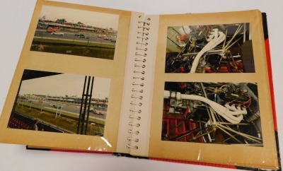 Motor Racing interest, photograph album containing numerous colour photos relating to Jeff Ward at Silverstone, Donington and Oulton Park, etc. To be sold on behalf of the Estate of the Late Jeffrey (Jeff) Ward. - 3