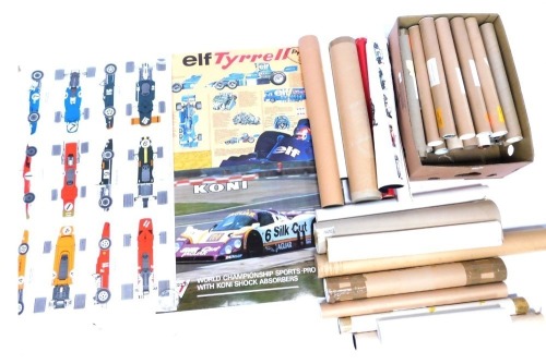 A collection of motor racing posters and calendars, and some railway interest. To be sold on behalf of the Estate of the Late Jeffrey (Jeff) Ward.