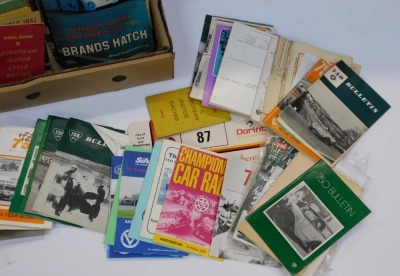 Motor racing programmes, various. (1 box) To be sold on behalf of the Estate of the Late Jeffrey (Jeff) Ward. - 2