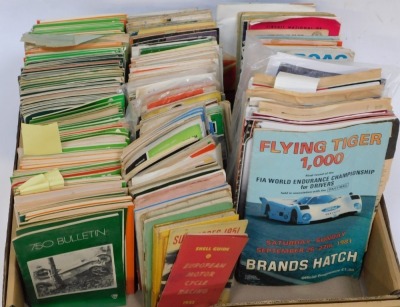 Motor racing programmes, various. (1 box) To be sold on behalf of the Estate of the Late Jeffrey (Jeff) Ward. - 3