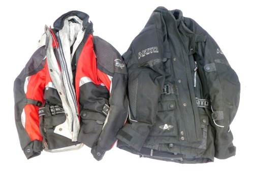 Two motorcycle jackets. (2)