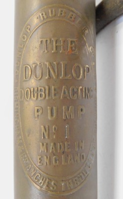 A Dunlop double action pump, with badge, 53cm high. - 2