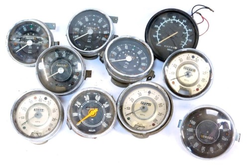 A group of car dials, to include Smiths, etc. (a quantity)