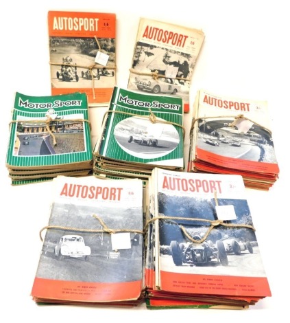 Car related magazines, comprising Auto Sport from the 1960s, and Motorsport 1963-1969. (a quantity)