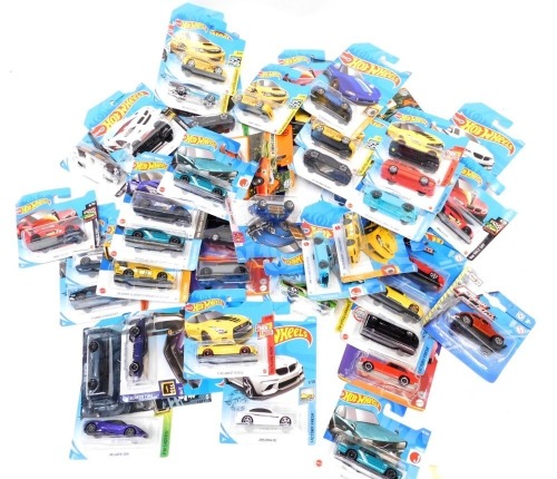 Hot Wheels, including Fast and the Furious Hobbs & Shaw, McLaren 720S, Subaru WRX STI, 68 Dodge Dart, Aston Martin DBS, Fast and Furious 6 Nissan 350Z, etc. (1 box)